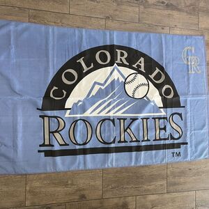 Colorado Rockies MLB Flag Emerson 3' x 5' Nylon White Made‎ in USA